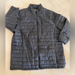 The Foundry Men's Black Packable Quilted Jacket Sz 3XLT